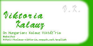 viktoria kalauz business card